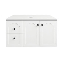 Stevie 900mm Wall Hung Single Vanity with Stone Countertop
